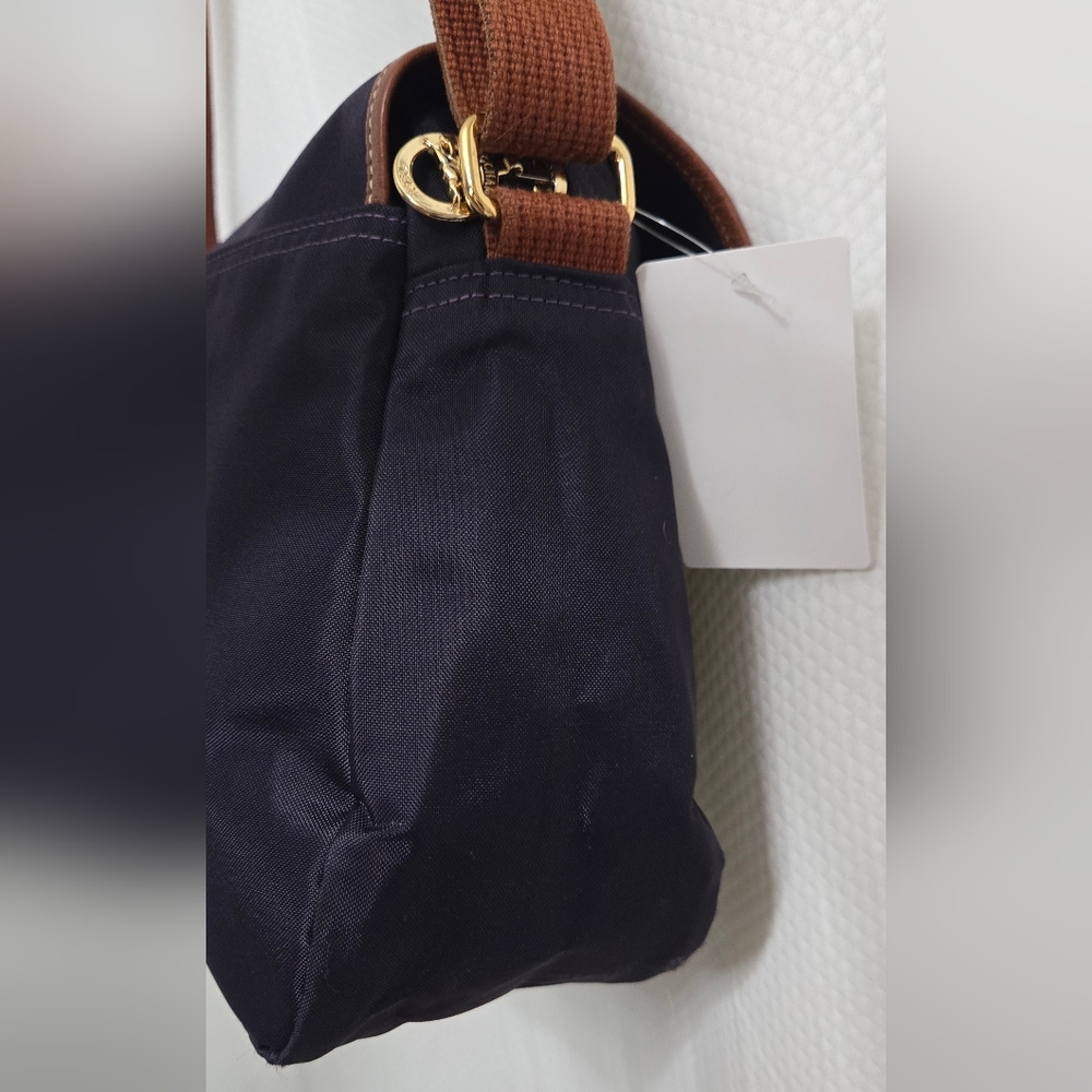 EUC Longchamp Vintage Navy Le Pliage Messenger Cross Body Bag - Picture 4 of 12